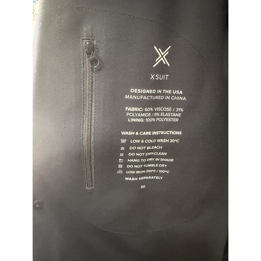 NWT xSuit 3.0 Men Navy Suit Jacket Blazer Coat Infinite Flex Technology S50 $499 - Picture 8 of 11